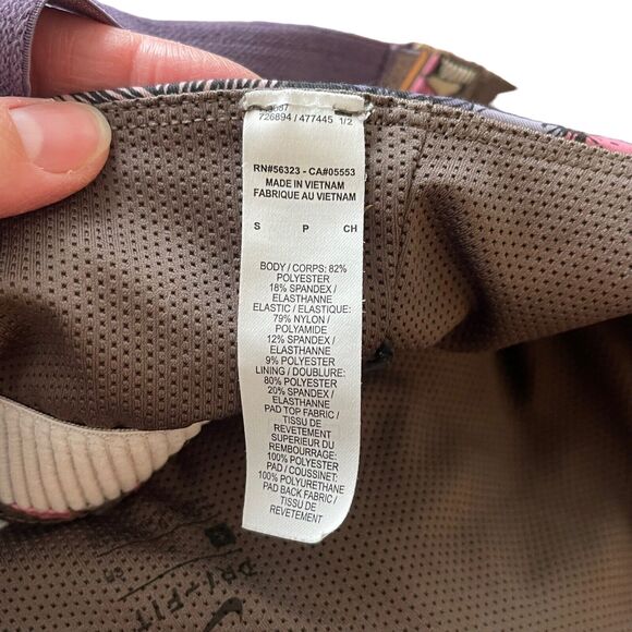 Nike Small Swoosh Sports Bra Floral Print Strappy Dri Fit Medium Support - Picture 4 of 8